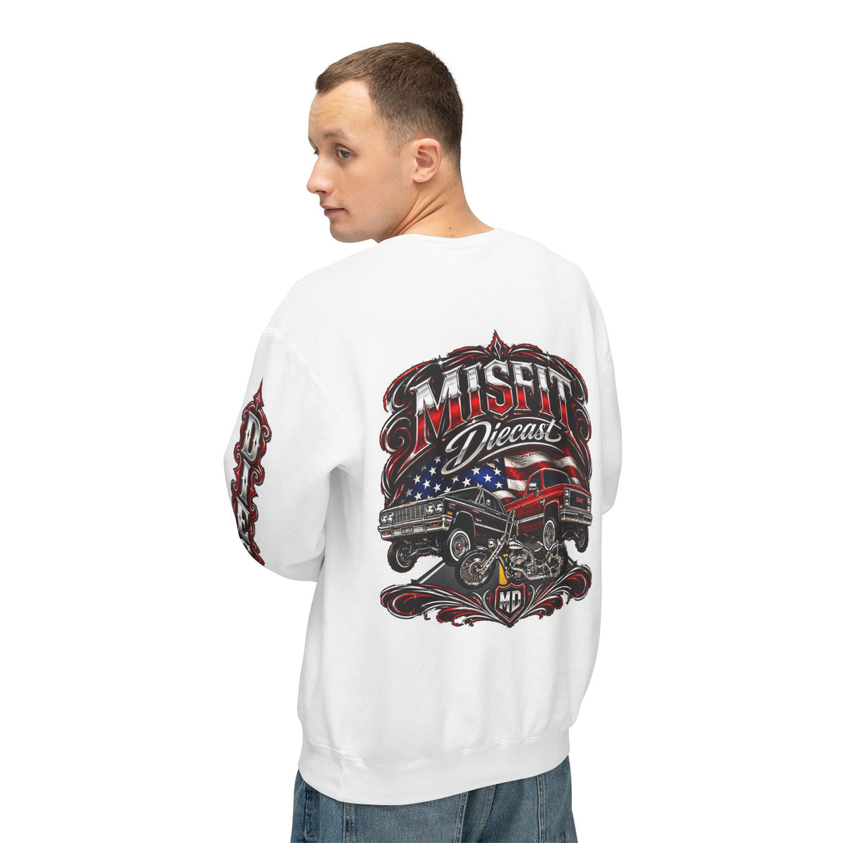 Misfit Diecast Flag & Chrome Long Sleeve Tee